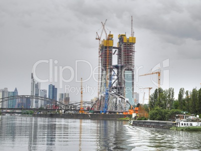 Baustelle der EZB in Frankfurt