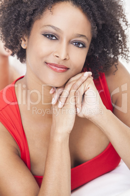 Beautiful Happy Mixed Race African American Girl