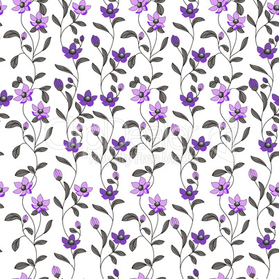 Art vector flower pattern.