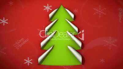 Christmas tree paper curl 02