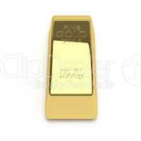 isolated gold bar