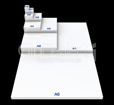 3D DIN Format Konzept A0 bis A8 - SW 02