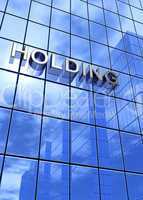 Blue Business Concept - Holding