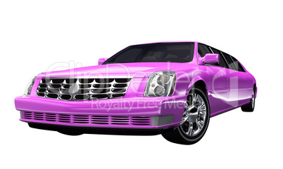 Stretchlimousine Pink - freigestellt