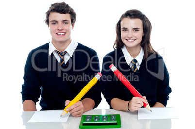 Studious students ready to take down the notes