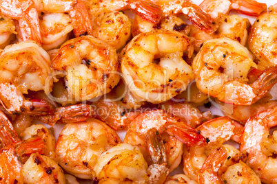 Background of Fried Prawns