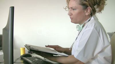 Female doctor working