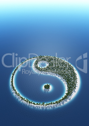 Yin und Yang - Insel Konzept