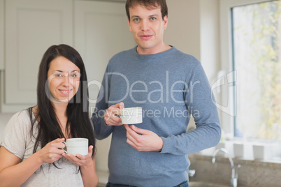 Two people drinking coffee Two people drinking coffee