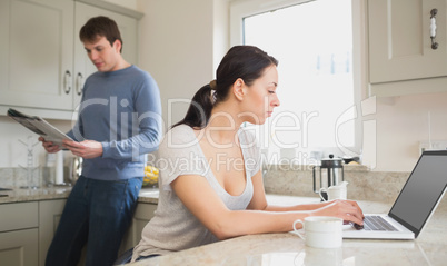 Two people in the kitchen