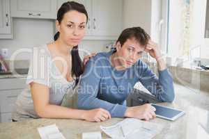 Couple calculating the finances