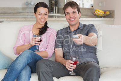 Young couple relaxing