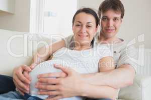 Young couple expecting a newborn