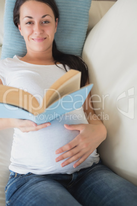 Young prospective mother relaxing