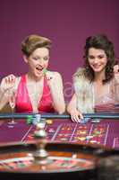 Women winning at roulette