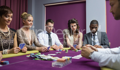 People at the poker table