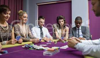 People at the poker table