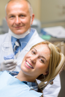 Healthy patient at dentist office