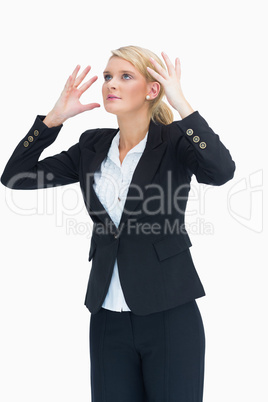 Businesswoman wondering Businesswoman wondering