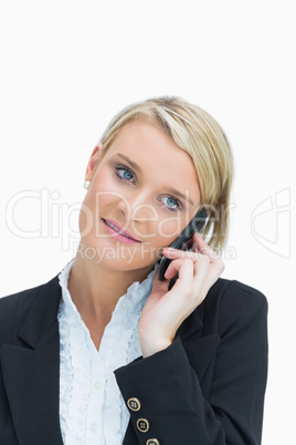 Woman calling on cell phone