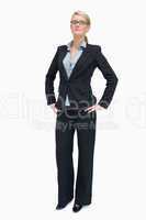 Successful businesswoman standing