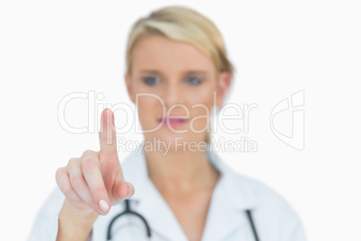 Doctor pointing