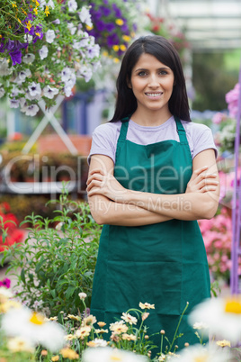 Portrait of a joyful gardener Portrait of a joyful gardener
