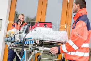 Emergency doctor home visit call radio ambulance