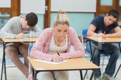 Students in exam hall