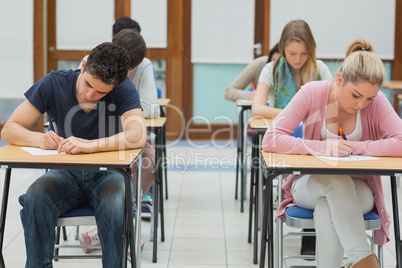 Students in exam hall