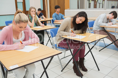 People sitting at the classroom