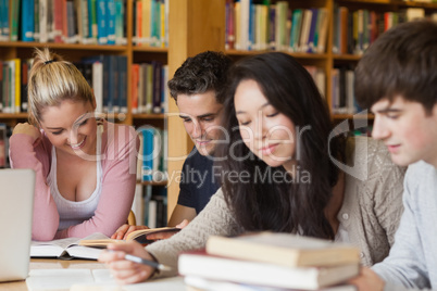 Students sitting learning