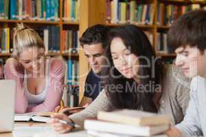 Students sitting learning