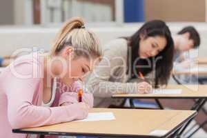 Students in the exam hall