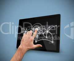 Finger pointing tablet pc