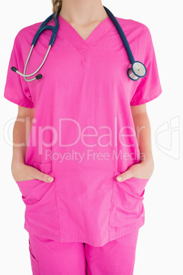 Pink scrubs