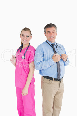 Two doctors standing together