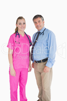 Two smiling doctors