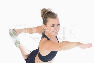 Woman doing yoga pose