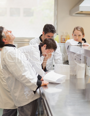 Frustrated Chef's discussing the menu