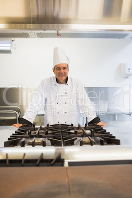 Man standing at the stove