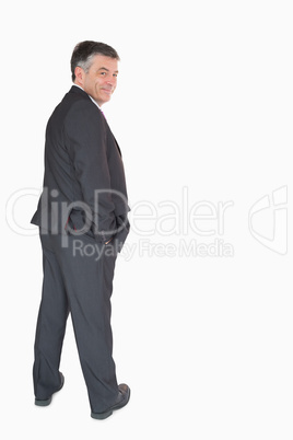 Businessman smiling Businessman smiling
