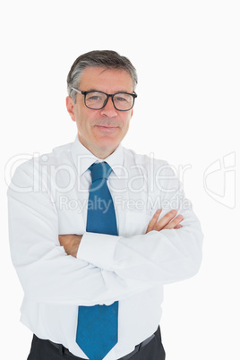 Businessman wearing glasses