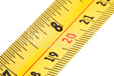 Close up of measure tape