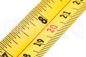 Close up of measure tape