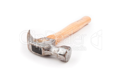 Hammer with wooden handle