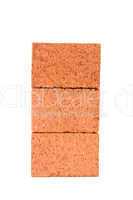 Carefully stacked bricks