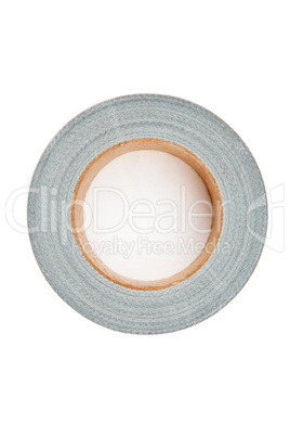 Adhesive tape lying on a white background