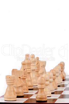 White chess pieces