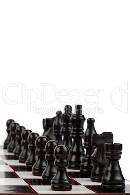 Black chess pieces